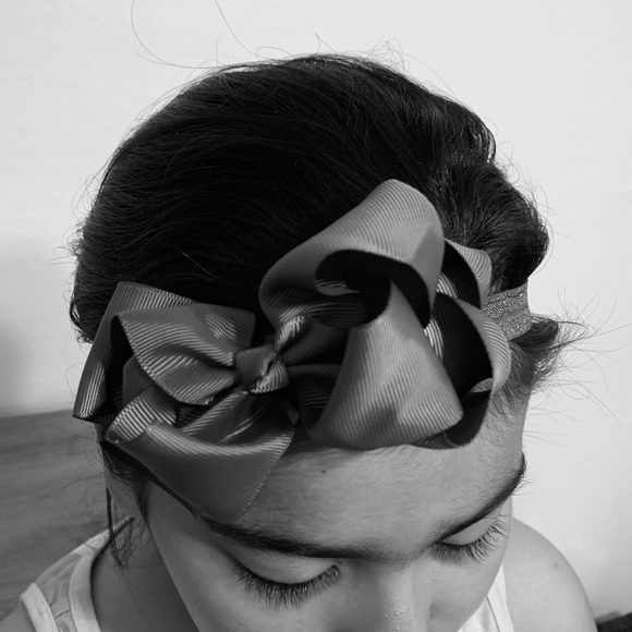 Ribbon Hair Bow Elastic Headband Set of 6, New - Picture 7 of 7